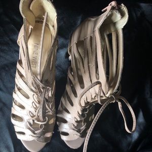 Nine West laced heels